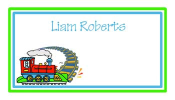 TRAIN ON TRACK PERSONALIZED GIFT OR CALLING CARDS