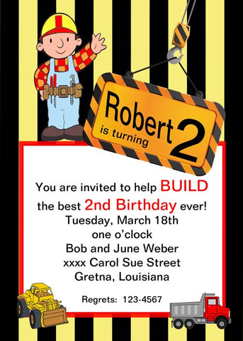 RAISING A SIGN CUSTOM INVITATION