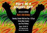 BLACK CAT CUSTOM INVITATION