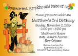 BOY OR GIRL SCARECROW CUSTOM INVITATION