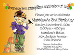 BOY OR GIRL SCARECROW CUSTOM INVITATION