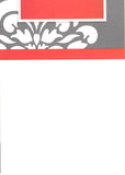 FESTIVE FLOURISH RED - BLANK STOCK INVITATION