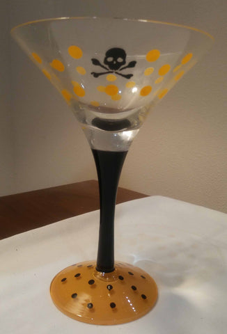 SPOOKY MARTINI GLASS