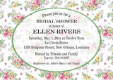 SPRING FLORAL BACKGROUND CUSTOM INVITATION