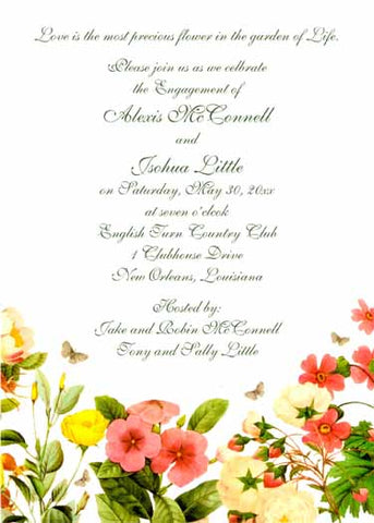 FLORAL MIX CUSTOM INVITATION