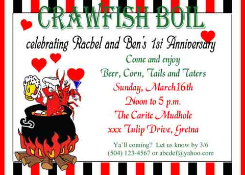 BOILING POT CUSTOM INVITATION