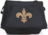 FLEUR DE LIS NYLON INSULATED LUNCH BAG
