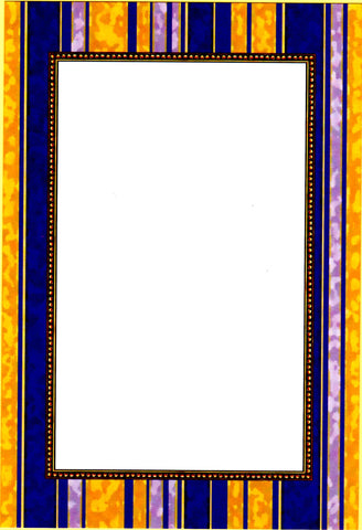 PURPLE GOLD STRIPE - BLANK STOCK INVITATION