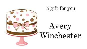 POLKA DOT CAKE PERSONALIZED GIFT OR CALLING CARDS