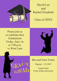 COLOR BLOCKS GRADUATION CUSTOM INVITATION