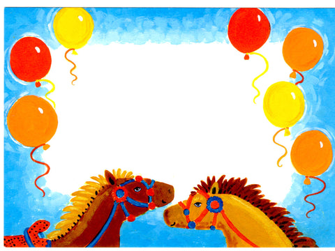 PONY RIDE - BLANK STOCK INVITATION