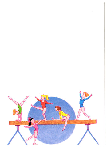 GYMNASTICS GIRLS - BLANK STOCK INVITATION