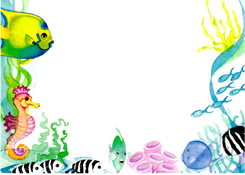 UNDER THE SEA - BLANK STOCK INVITATION
