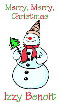 SNOWMAN PERSONALIZED GIFT OR CALLING CARDS