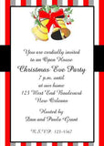 CHRISTMAS BELLS CUSTOM INVITATION