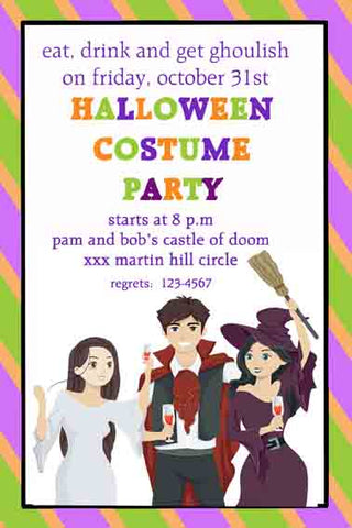 ADULTS IN COSTUMES 2 CUSTOM INVITATION