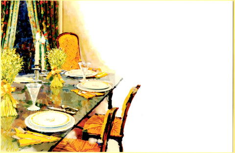 FALL TABLE - BLANK STOCK INVITATION