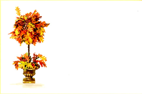 FALL TOPIARY -BLANK STOCK INVITATION