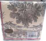 CASPARI FESTIVE TOILE CHARCOAL PAPER LUNCH NAPKINS