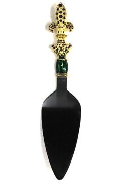 FLEUR DE LIS-MARDI GRAS CAKE SERVER