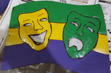 METAL MARDI GRAS GARDEN SIGN