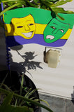 METAL MARDI GRAS GARDEN SIGN