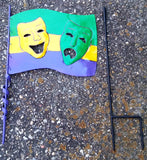 METAL MARDI GRAS GARDEN SIGN
