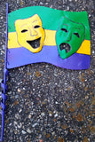 METAL MARDI GRAS GARDEN SIGN