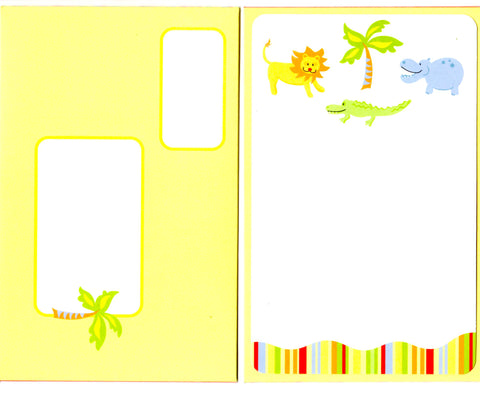 SAFARI ANIMALS - BLANK STOCK INVITATION