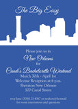 SKYLINE SILHOUETTE CUSTOM INVITATION