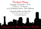 SKYLINE SILHOUETTE CUSTOM INVITATION