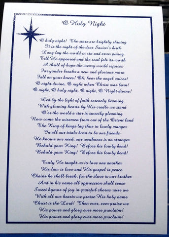O HOLY NIGHT CARD