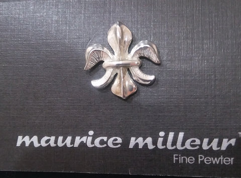 PEWTER FLEUR DE LIS PIN/BROOCH