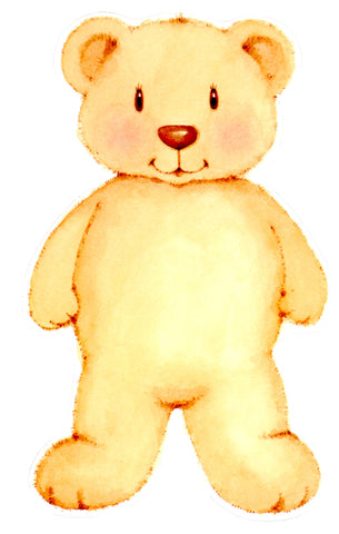 TEDDY BEAR DIE CUT - BLANK STOCK INVITATION