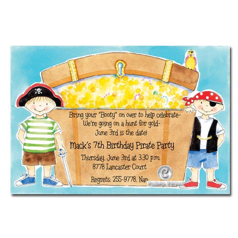 LOTS OF LOOT - BLANK STOCK INVITATION