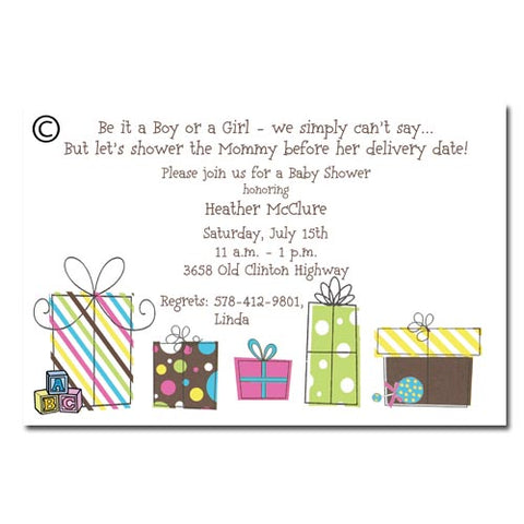 ABC BLOCKS AND GIFTS - BLANK STOCK INVITATION