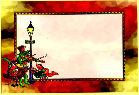 CAROLERS IN THE QUARTERS - BLANK STOCK INVITATION