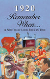 1920 - 1939 REMEMBER WHEN KARDLETS