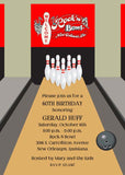 ROCK N BOWL CUSTOM INVITATION