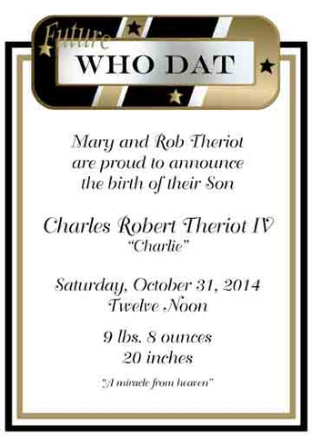 FUTURE WHO DAT FUTURE TIGER CUSTOM INVITATION