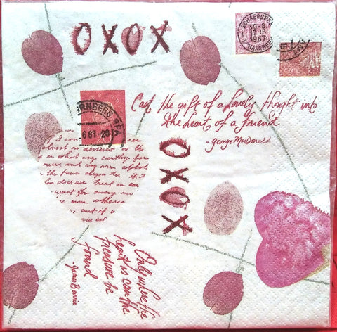 LANGUAGE OF LOVE PAPER LUNCHEON NAPKINS