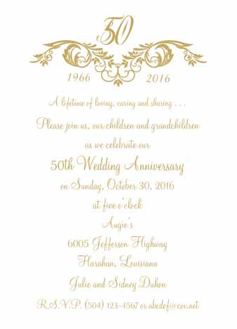 SWIRL MOTIF CUSTOM INVITATION