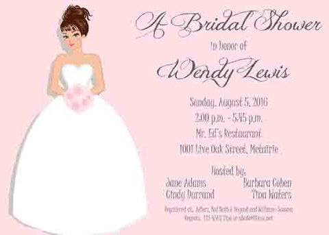 MELISSA BRIDE CUSTOM INVITATION