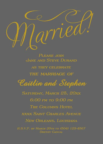 SIMPLE WORD DESIGN CUSTOM INVITATION