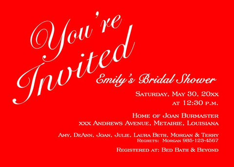 YOU'RE INVITED BACKGROUND CUSTOM INVITATION