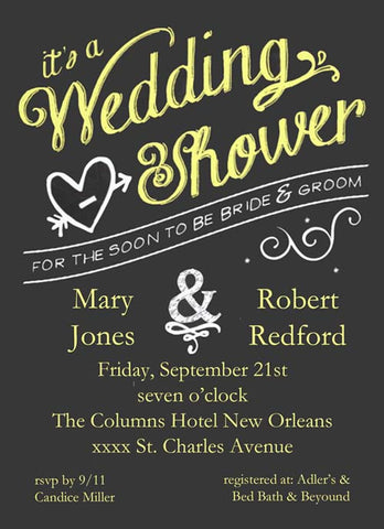 CHALKING UP SOME FUN CUSTOM INVITATION