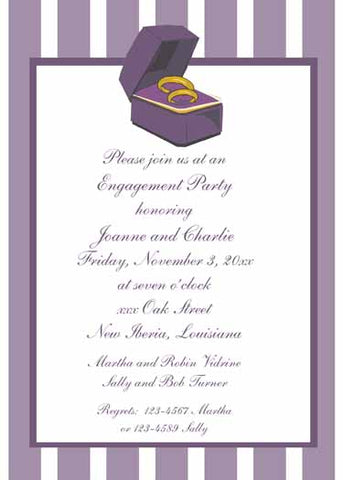 RING AND RING BOX CUSTOM INVITATION