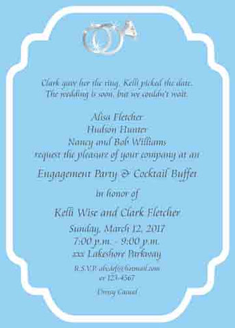 ENGAGEMENT RINGS CUSTOM INVITATION