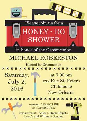 TOOL CHEST CUSTOM INVITATION