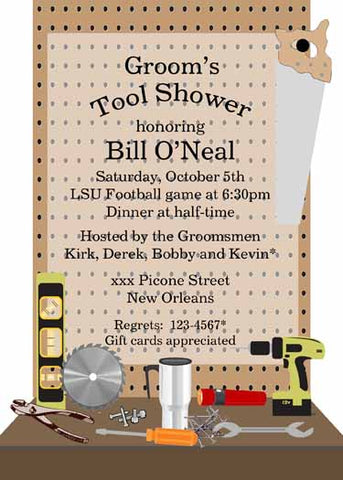 PEGBOARD WORKBENCH CUSTOM INVITATION